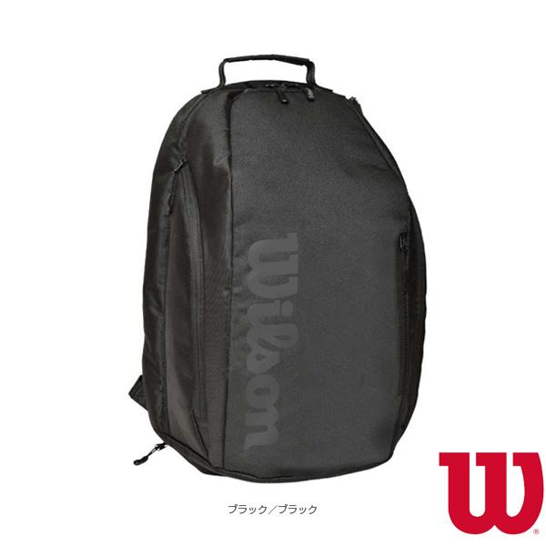 ウィルソン テニスバッグ  TEAMJ BACKPACK/チームJ バックパック/ブラック・ブラック/ラケット2本収納可『WR8021701001』｜sportsplaza