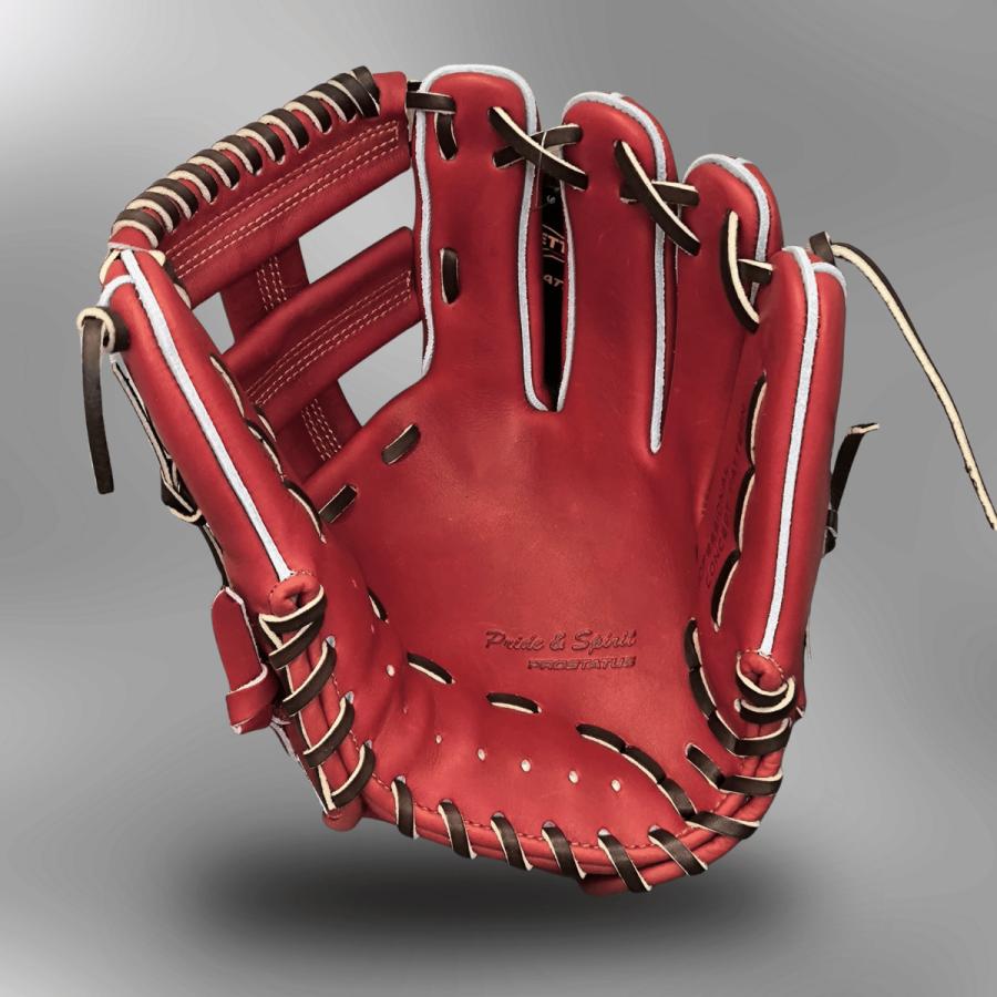 プロステイタス ゼット 硬式グローブ 内野手用 吉川モデル ボルドー