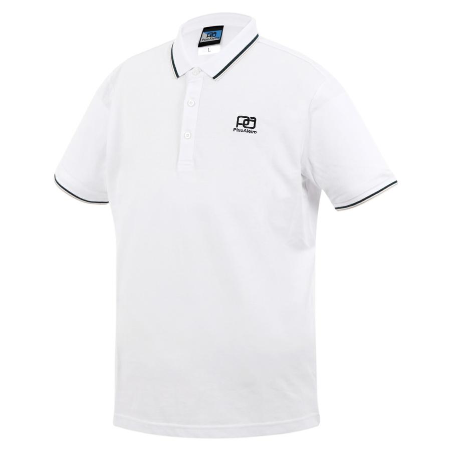 【23SS】Rene パール付き 半袖 ポロシャツ Sサイズ 白色 レース ポイント3倍】[ピクサレイロ] サッカー ポロシャツ 半袖 ユニセックス