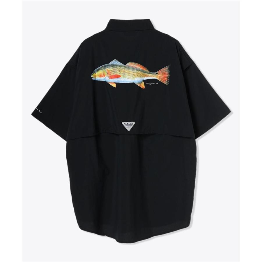 Columbia コロンビア バハマシャツ バックプリント 魚 半袖 メンズ バハマアイコンショートスリーブシャツ FM5202-012｜sportsx｜02