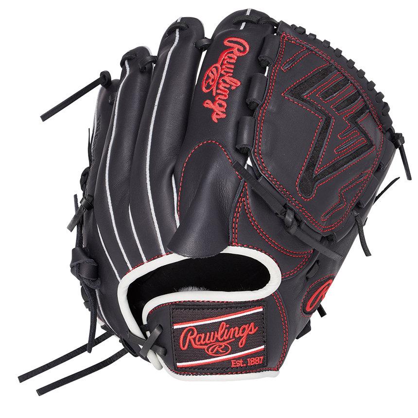 RAWLINGS ローリングス 軟式グローブ ブラック レッド ファーストミット Rawlings（ローリングス） 一般軟式グラブ 投手用 HOH プロエクセル