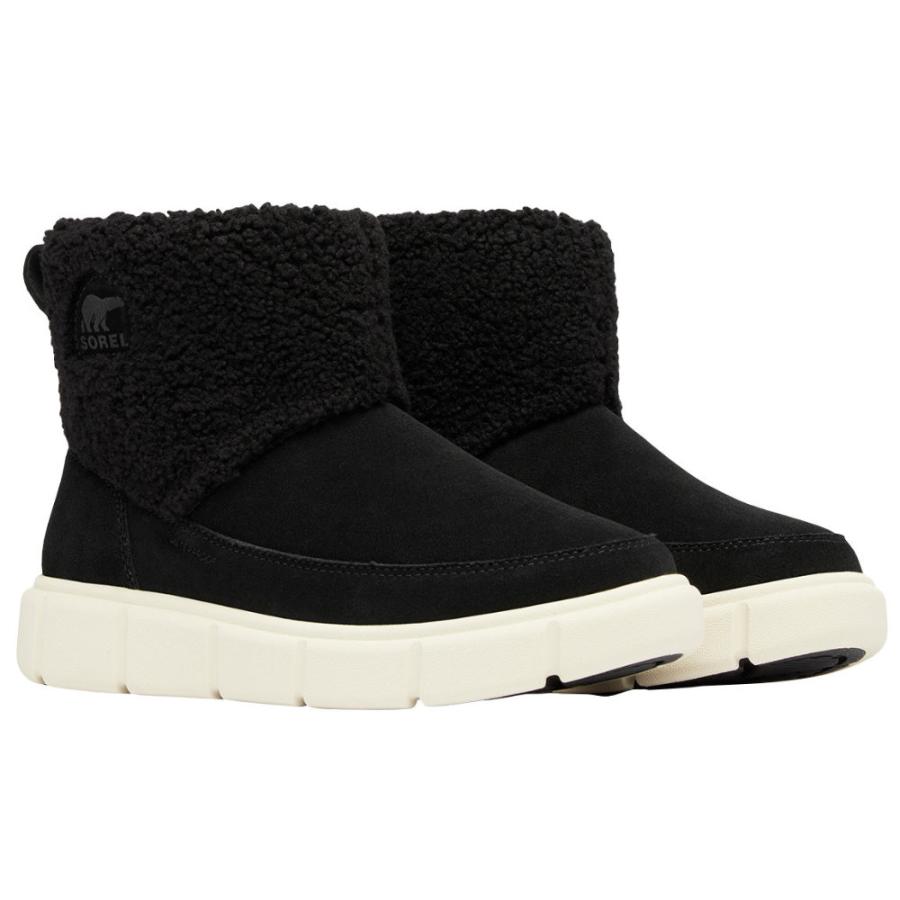 ソレル ショートブーツ レディース スノーブーツ ソレルエクスプローラー3 スリッポンコージー ウォータープルーフ ブラック 23.5-25.0cm NL5121-010 SOREL（ソレル） ショートブーツ レディース スノーブーツ ソレル