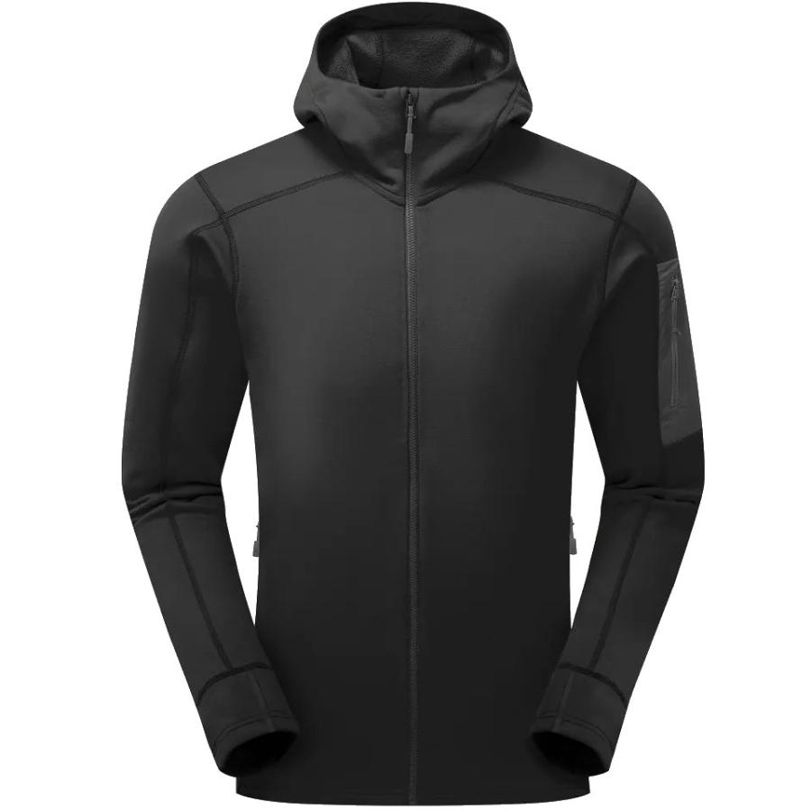 Rab ラブ フリースジャケット メンズ Modulus Hoody Black QFG15-Black 