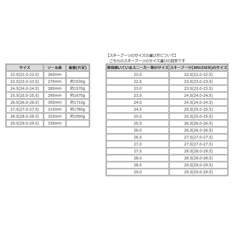 スキーブーツ メンズ レディース 当社限定モデル ノルディカ NORDICA XRUISER クルーザー 初級 中級 上級 軽い 柔らかい 履きやすい おすすめ｜sportsx｜08