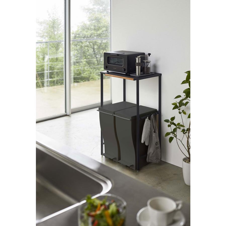 tower タワー 伸縮ゴミ箱上ラック　山崎実業　Yamazaki ブラック Amazon｜山崎実業(Yamazaki) 伸縮 ゴミ箱上ラック ブラック 約