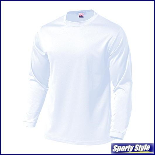 ドライtシャツ長袖 大人用 ドライライト 夏用長袖 速乾 無地 スポーツウエア インナー アンダーシャツ 練習着 メンズ レディース 白紺青赤黒黄色 Wundou P350 P350 Sporty Style 通販 Yahoo ショッピング