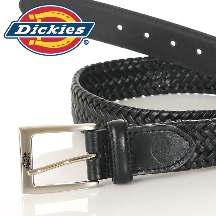 ディッキーズ ベルト メンズ 本革 大きいサイズ DICKIES レザーベルト 編み込み 牛革 無地 ロング ビッグサイズ カジュアル USAモデル ブランド 黒 ブラック｜spotcheck