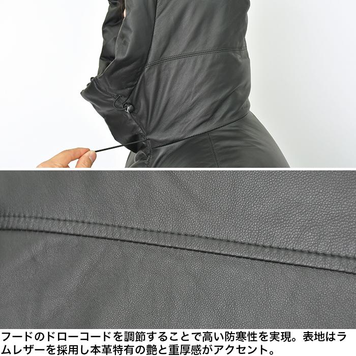 USED ファーストダウン ダウン ジャケット ラムレザー ダウンジャケット メンズ FIRST DOWN LAMB LEATHER DOWN PARKA ダウン パーカー 大きいサイズ 軽量 防寒 【1676455038】(60720円)