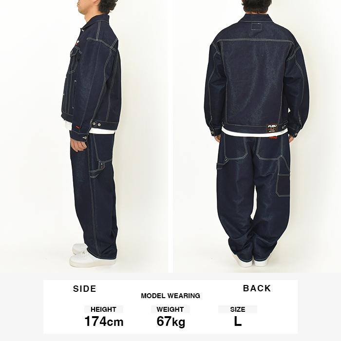 FUBU 【セール】FUBU 上下セット デニム セットアップ メンズ FUBU 【セール】FUBU 上下セット デニム セットアップ メンズ