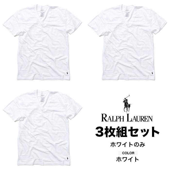 3枚セット ラルフローレン Vネック Tシャツ 綿 メンズ レディース 半袖 無地 大きいサイズ 3枚組 POLO RALPH LAUREN ワンポイント ロゴ ポロ｜spotcheck｜08