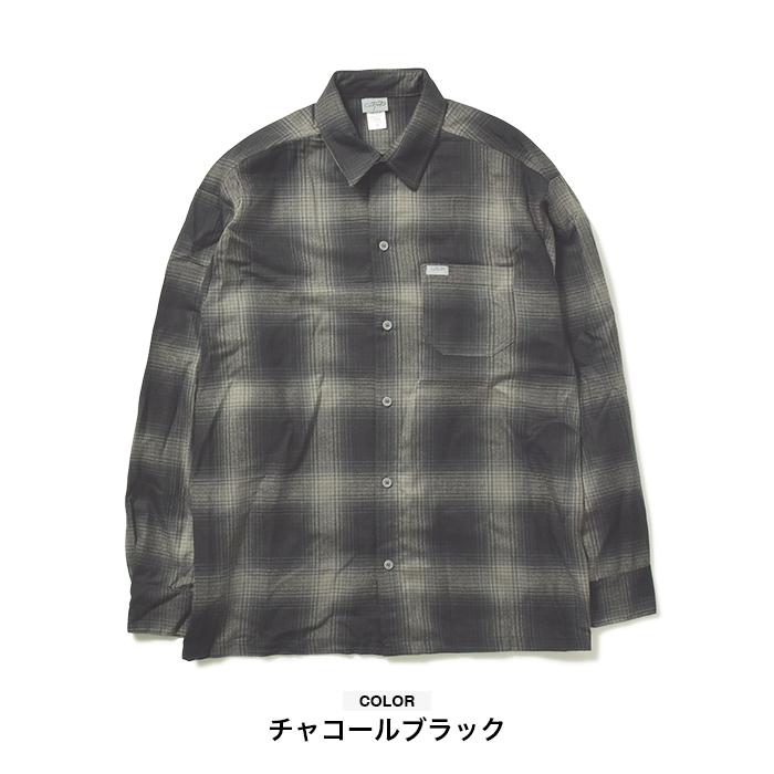 CALTOP キャルトップ シャツ 長袖 チェックシャツ ネルシャツ メンズ レディース ユニセックス チェック柄 オンブレチェック 長袖シャツ 大きいサイズ｜spotcheck｜12