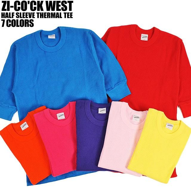 ZI-COCKジーコック / HALF SLEEVE THERMAL TEE 7 COLORS ハーフスリーブサーマルTシャツ 全7色｜spotcheck