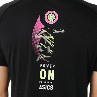 アシックス　バレーボール練習着 ASICS アシックス バレーボール 練習着 半袖シャツ ドライ