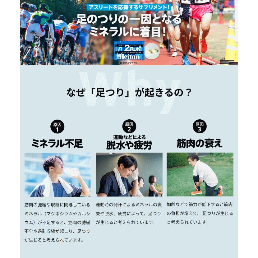 2RUN ミネラル サプリメント ツーラン ツゥラン Meitan 梅丹本舗 小林製薬 足つり対策 熱中症対策 【１袋２粒入×15袋入】【２点までメール便OK】 |  | 01