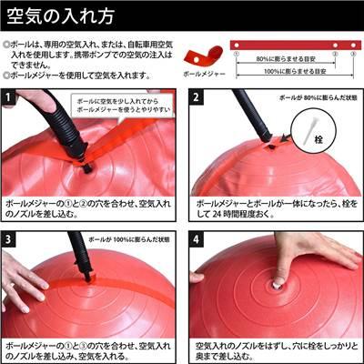 ディーエム D&M SDSエクササイズボール バランスボール（ブルー） 直径：75cm 適応身長：180〜190cm【冬トレ】_3