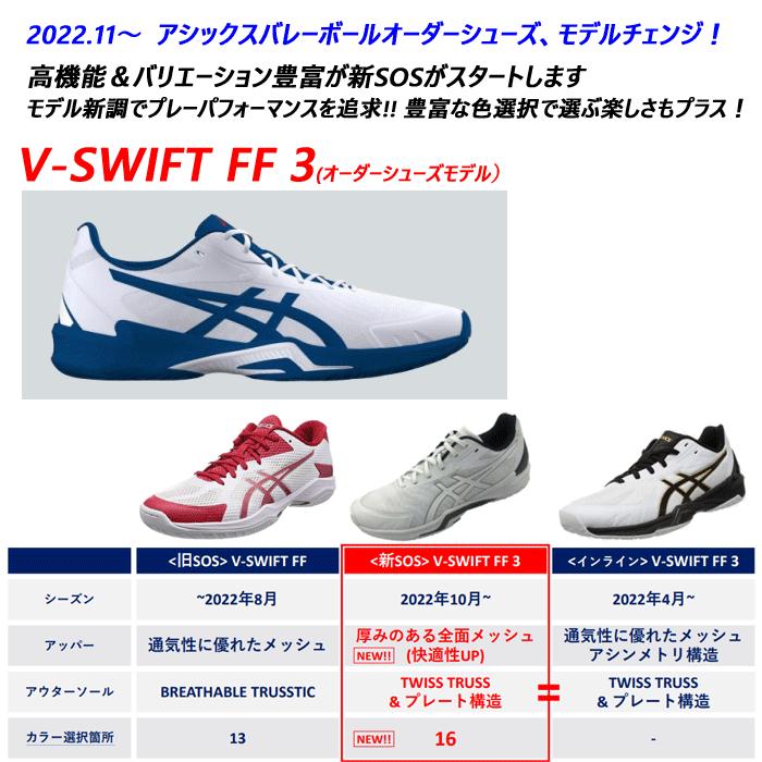 ミドルカットバレーボールシューズ　ブライトパープル/ゴールド　25.5㎝ アシックス(ASICS) バレーボールシューズ スペシャルオーダー V-SWIFT