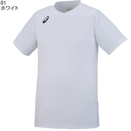 アシックス　バレーボール練習着 asics - アシックス バレーボール 半袖 練習着 Tシャツ ブラック