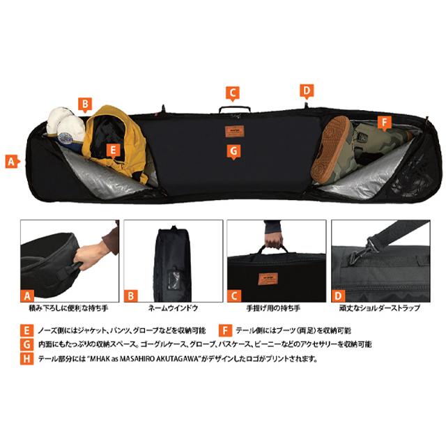オレンジ 【oran'ge】 【SHUTTLE BOARD BAG】 シャトルボードバッグ