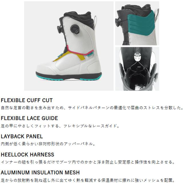 FLUX】 フラックス 【LB-BOA】 エルビー ボア 25-26 MODEL OFFWHITE