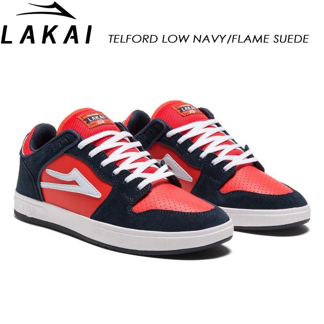 【LAKAI】 ラカイ 【TELFORD LOW NAVY/FLAME SUEDE】 スニーカー スケートボード SK8 | LAKAI