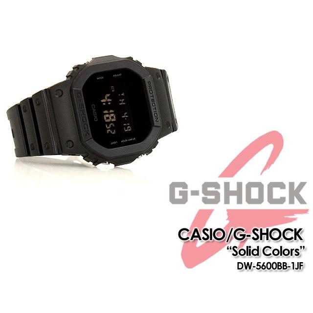 Gショック G-SHOCK　DW-5600BB-1JF　CASIO　カシオ Gショック ソリッドカラーズ 腕時計｜spray｜02