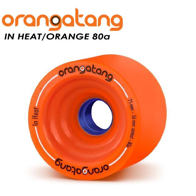 オランガタン インヒート 75mm 80a ロングボードウィール オレンジ ORANGATANG】 オランガタン 【IN HEAT WHEELS 75mm】 インヒート