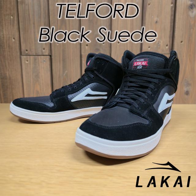 【LAKAI】 ラカイ 【TELFORD】テルフォード BlackSuede ブラックスエード スニーカー スケートボード SK8 スケシュー スケボー | LAKAI | 01