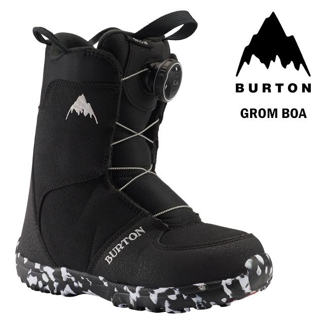 BURTON バートン GROM グロム BOA ボア スノボブーツ スノボ BURTON】 バートン 【Grom BOA】 グロム BOA Black 23-24 キッズ 子供