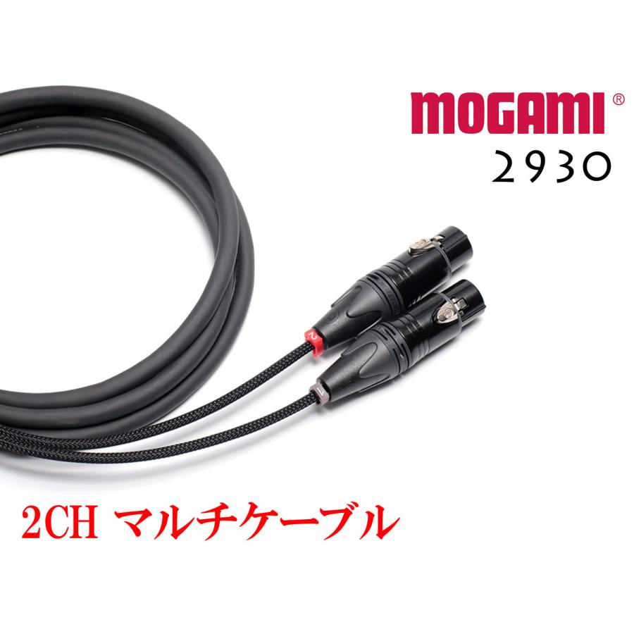 MOGAMI モガミ#2930 2ch マルチケーブル XLRオス+XLRメス 30cm