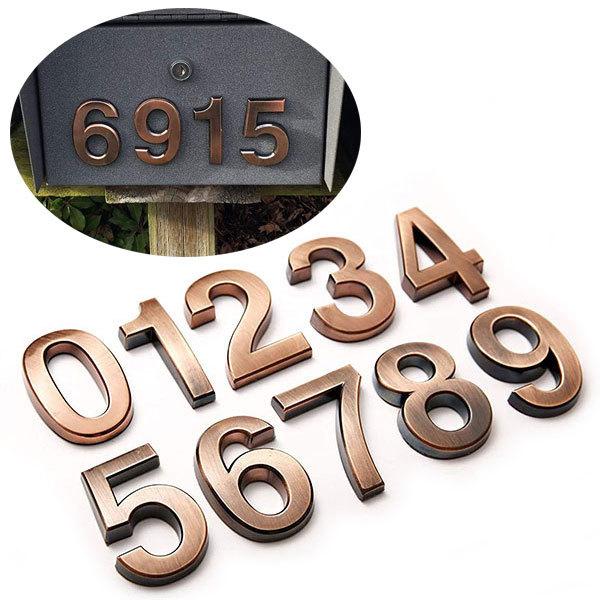ドア番号タグ DIY 番号札 ナンバー プレート 住所番号 ルーム ホーム オフィス ホテル ステッカー アンティーク 送料無料 | ブランド登録なし