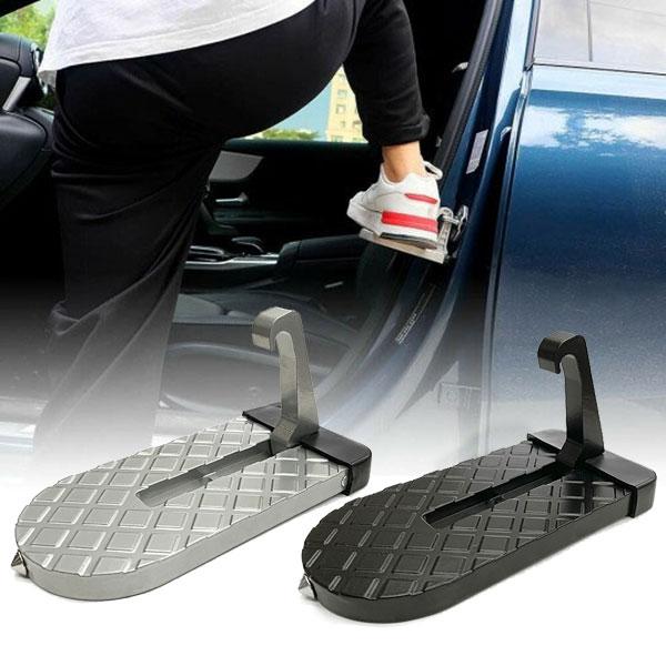 ドアステップ 車 ルーフステップ 折り畳み 荷卸ペダル 補助ステップ 踏み台 積み下ろし 洗車 安全ハンマー | ブランド登録なし