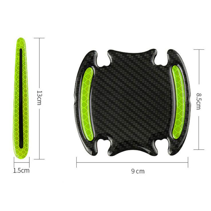 ひっかき 傷 防止 ドアハンドル プロテクター 夜間反射 8枚セット ドア ガード ステッカー シート フィルム  汎用 外装 カー用品 | ブランド登録なし | 06