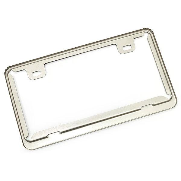 ナンバーフレーム ナンバープレート ナンバー 外装 普通車 軽自動車 汎用 車用品 車 カー用品 シルバー 送料無料 | ブランド登録なし | 02