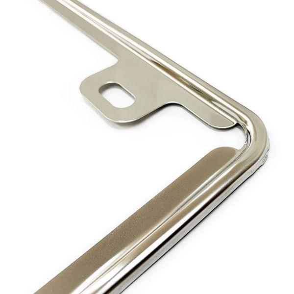 ナンバーフレーム ナンバープレート ナンバー 外装 普通車 軽自動車 汎用 車用品 車 カー用品 シルバー 送料無料 | ブランド登録なし | 05