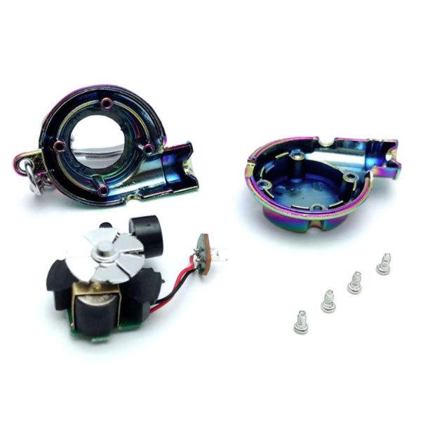 キーホルダー ターボ キーリング ストラップ タービン音付き LEDライト アクセサリー 自転車 車 バイク 家 鍵 レッド 送料無料 | ブランド登録なし | 02