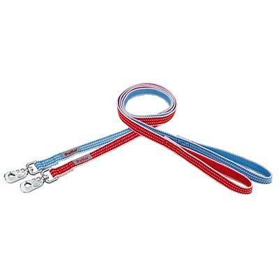 ペティオ シンプルボーダー リード 15 レッド・ブルー 小型犬 引き紐　BASIC PLUS (ベーシックプラス) | Petio