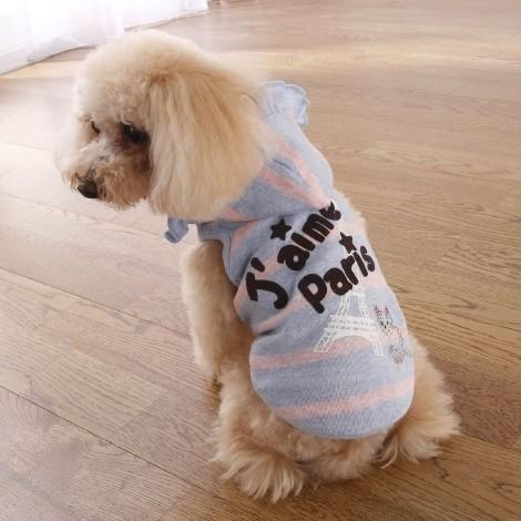 パリスボーダーパーカー M ブラウン 小型犬用 ポメラニアン・マルチーズ・トイプードル等 犬服 |  | 04