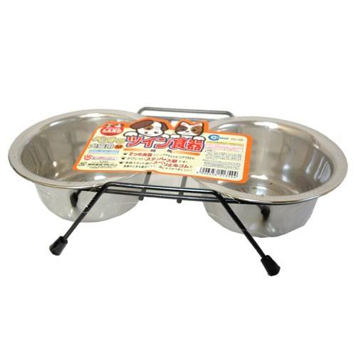 マルカン ペットのツイン食器 S 犬・猫用 フードボウル ステンレス製 | マルカン | 03