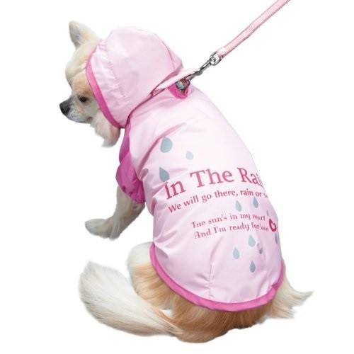 ドギーマン レインパーカー SS ピンク 小型犬用 レインコート チワワ