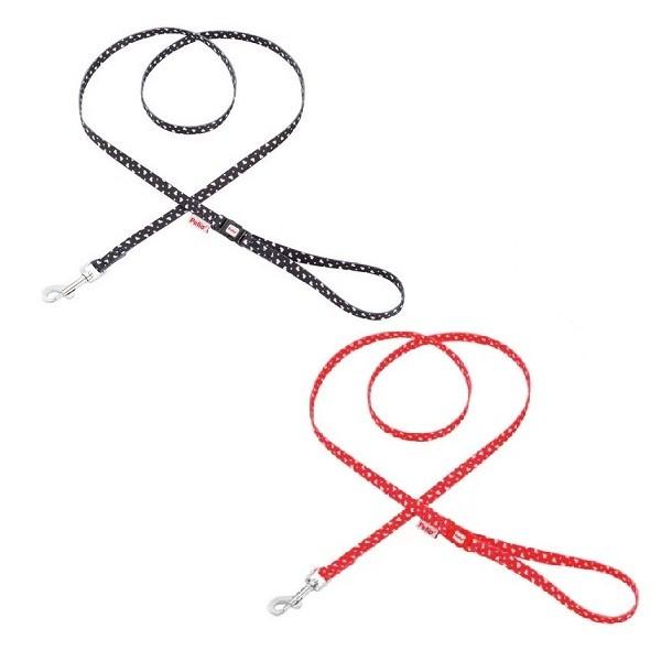 ペティオ ARFashion ハートドットリード S ブラック・レッド 小型犬 犬用 引き紐 【クリックポスト送料200円!!】 | ARFashion