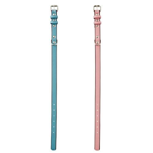 ペティオ 平首輪 ソフティレザーカラー パステル M ミントブルー・ピンク 中型犬 首輪 犬用 柴犬・コーギー・ビーグル・ボーダーコリー等 |  | 01