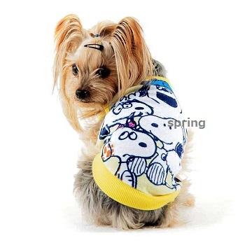 PEANUTS スヌーピー ファミリーパイルタンクトップ 2号・3号・3号ロング・4号・5号 超小型犬〜小型犬用 犬服 ピーナッツ SNOOPY | スリーアローズ