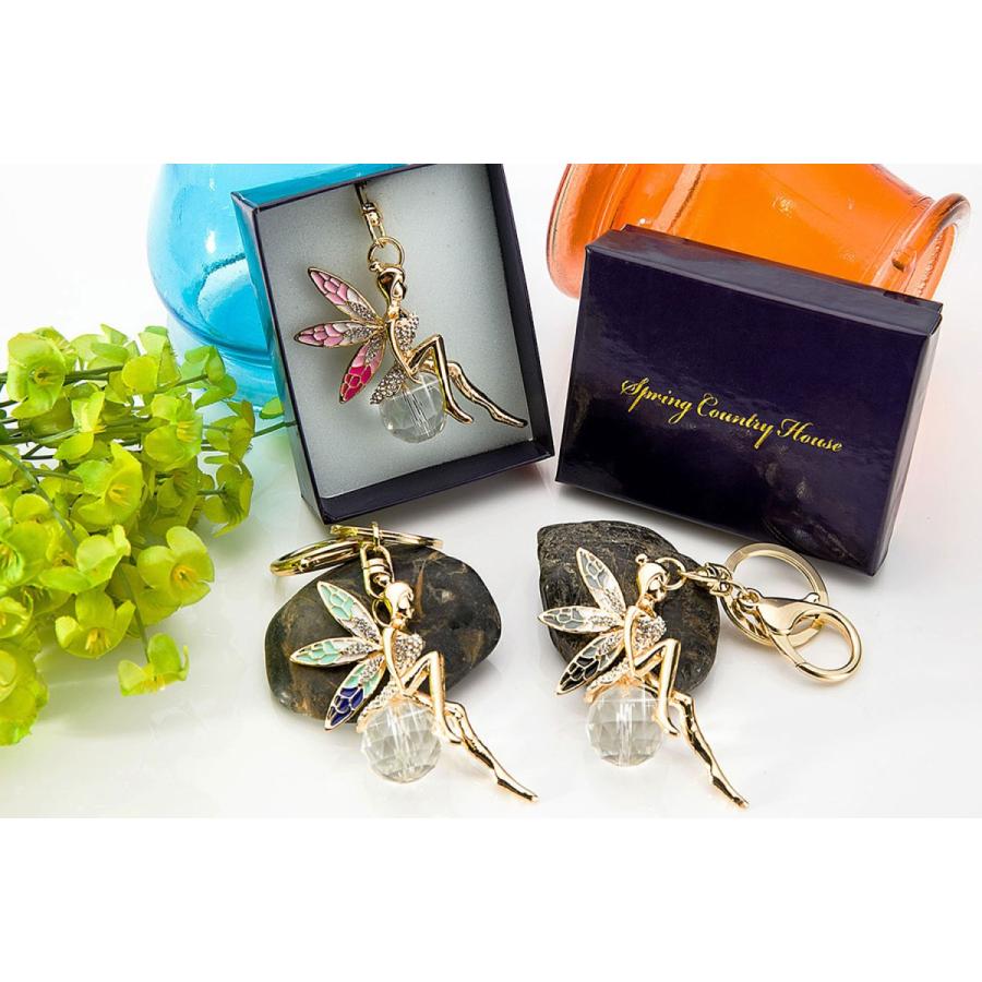 バッグチャーム(妖精) キーホルダー キーリング チャーム プレゼント