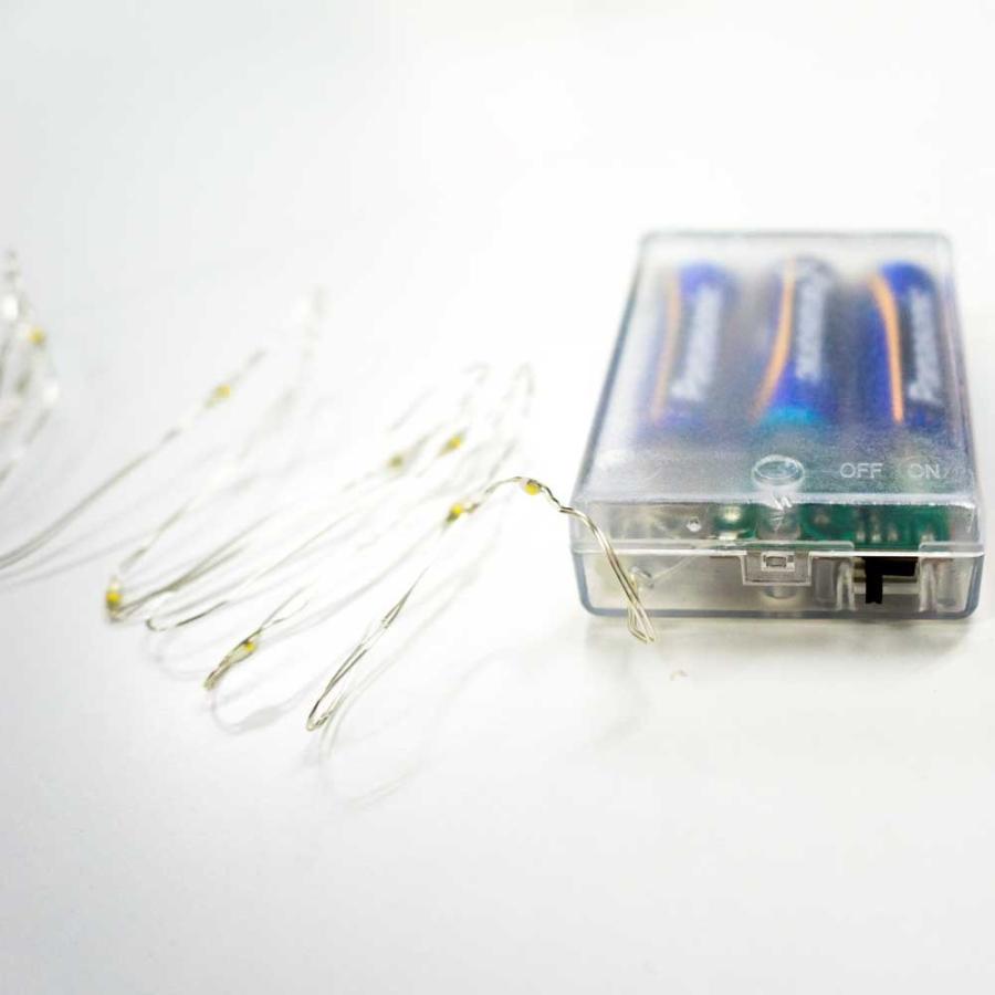 ジュエリー LED イルミネーション 20球 単三電池 シャンパンゴールド / ライト 色選択 ハロウィン クリスマス クリスマスツリー 飾り 電飾 装飾 飾り付け 電池式 |  | 07