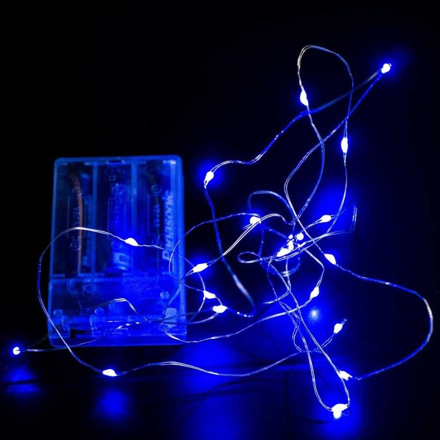 ジュエリー LED イルミネーション 20球 単三電池 ブルー/ ライト 色選択 ハロウィン クリスマス クリスマスツリー 飾り 電飾 装飾 飾り付け パーティー 電池式　 | 