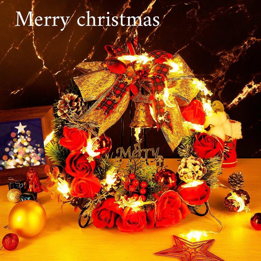クリスマス 2025 ソープフラワー リース 30cm / バラ 誕生日 ギフト プレゼント おしゃれ 可愛い 豪華 大きめ 母親 女性 妻 アロマ 香り バラ 爆買 |  | 15