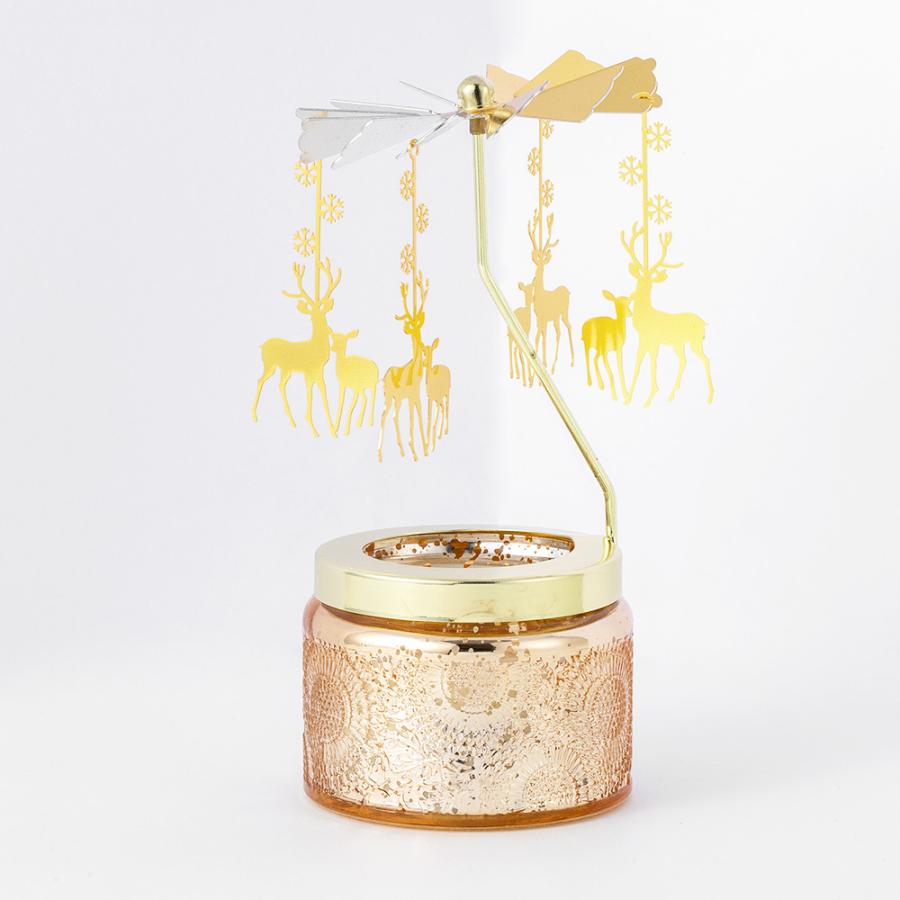 クリスマス 2025 ロータリー アロマキャンドルホルダー / アロマ キャンドル プレゼント ギフト 誕生日 おしゃれ 可愛い 幻想的 癒し 友達 間接照明 |  | 13