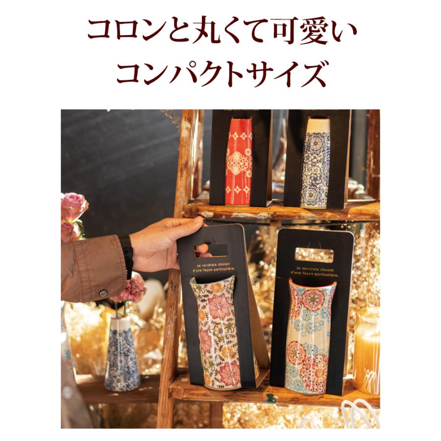 クリスマス 2025 フラワーベース 花瓶 丸型 プリント おしゃれ