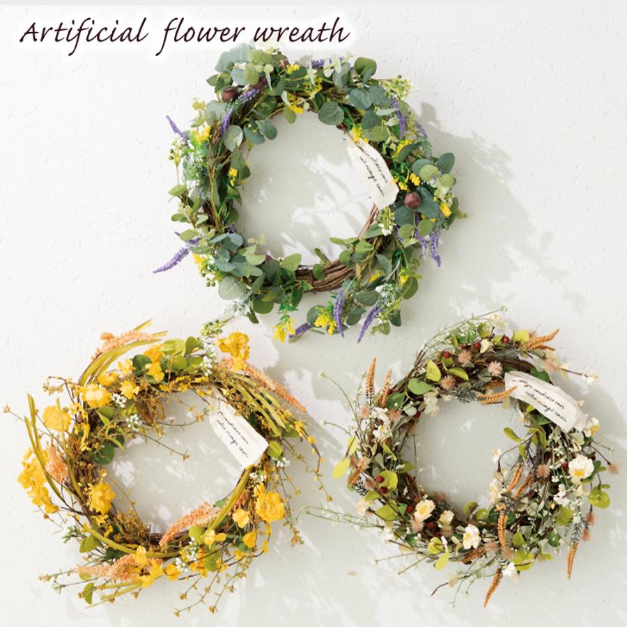 クリスマス 2025 フルリールアレンジメント リース フラワーリース 花 おしゃれ 玄関 カフェ カフェ風 造花 ナチュラルリース クリスマス クリスマスリース |  | 04