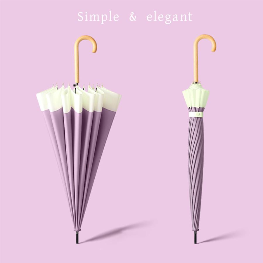 晴雨兼用 長傘 自動傘 パステルカラー レディース / クリスマス プレゼント ギフト 日傘 ワイド傘 遮光 傘 紫外線 UPF50+ 遮熱 UVカット 16本骨 耐風 軽量 爆買 |  | 10